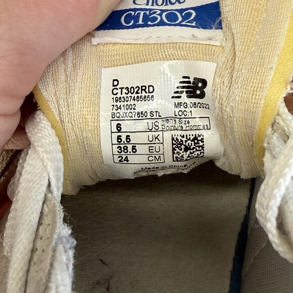 ✨ New Balance CT302 Platform Sneakers ✨ Womens 6 White Red - Picture 15 of 16